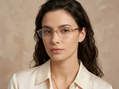 BS2012-3293_Red_Semi-rimless_Metal_Glasses-tryon_female