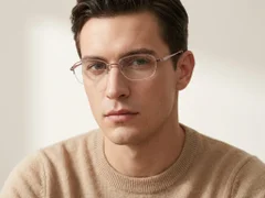 BS2012-3296_Pink_Semi-rimless_Metal_Glasses-tryon_male