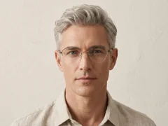 BS2012-3297_Black_Semi-rimless_Metal_Glasses-tryon_male