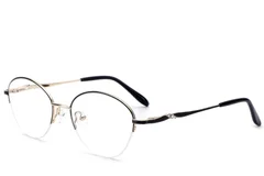 BS2012-3297_Black_Semi-rimless_Metal_Glasses_corner
