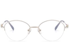 BS2012-3298_Golden_Semi-rimless_Metal_Glasses-front