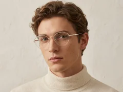 BS2012-3298_Golden_Semi-rimless_Metal_Glasses-tryon_male