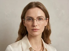 BS2012-3301_Blue_Semi-rimless_Metal_Glasses-tryon_female