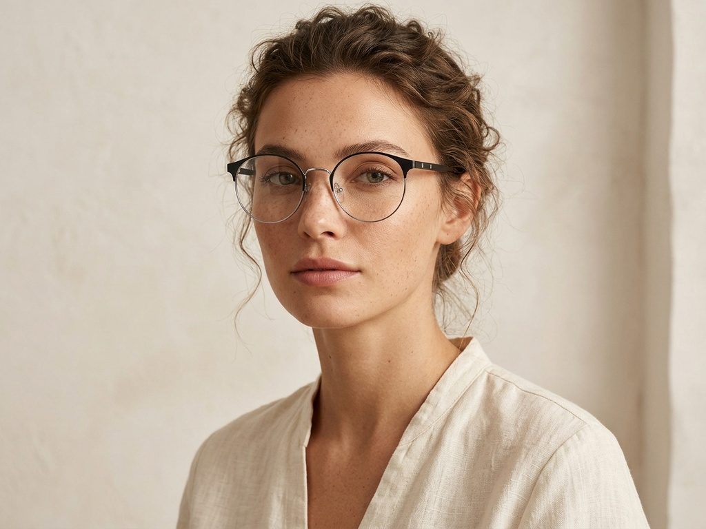 BS2012-3304_Black_Oval_Metal_Glasses-tryon_female