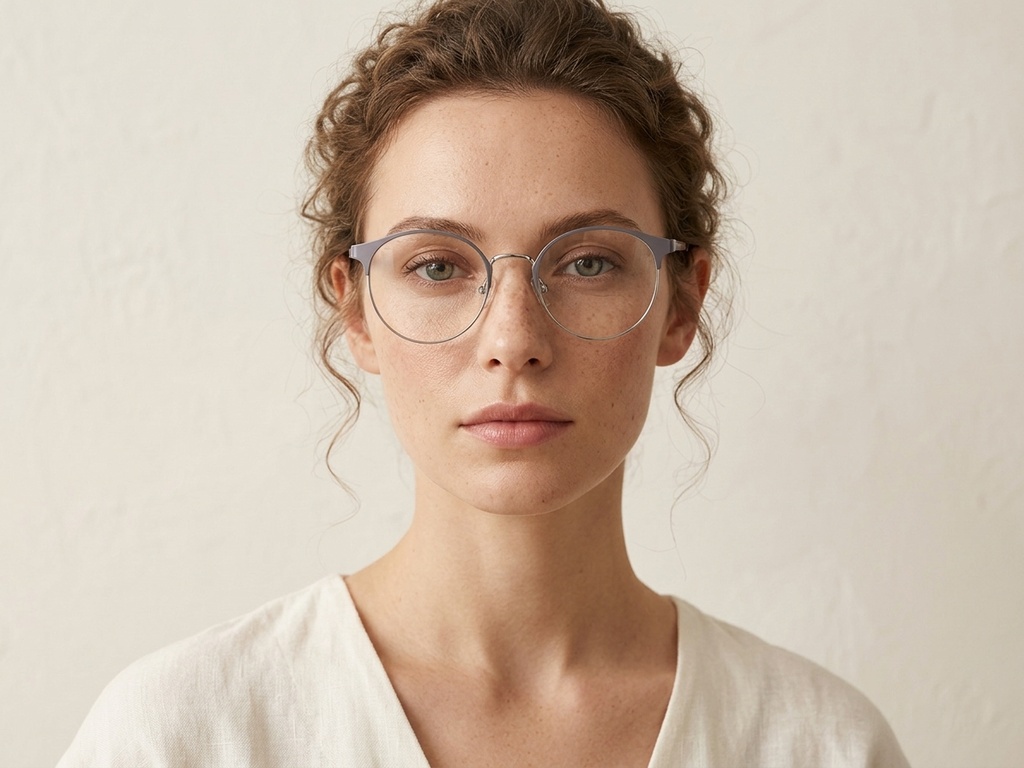BS2012-3305_Grey_Oval_Metal_Glasses-tryon_female