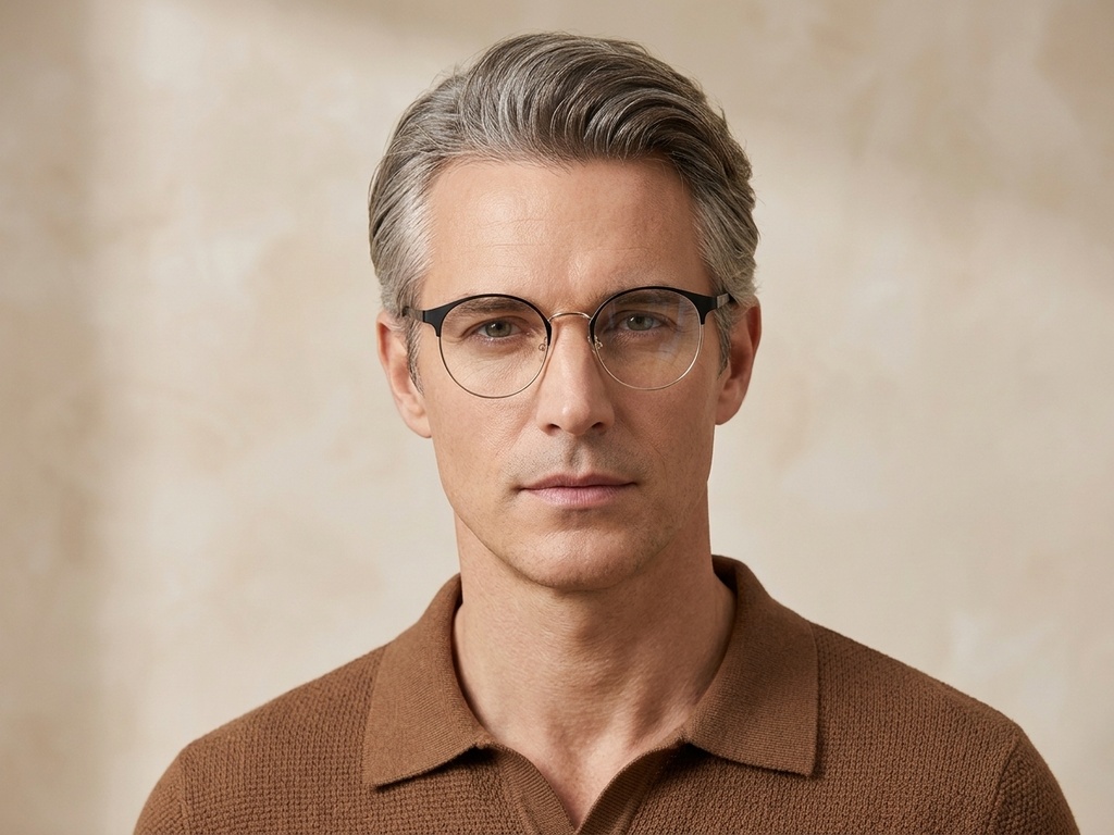 BS2012-3306_Black_Oval_Metal_Glasses-tryon_male