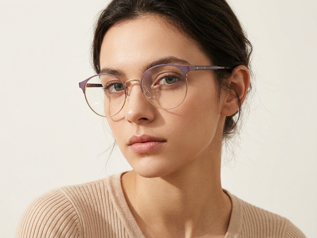 BS2012-3307_Purple_Oval_Metal_Glasses-tryon_female