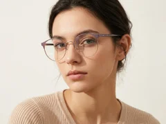 BS2012-3307_Purple_Oval_Metal_Glasses-tryon_female