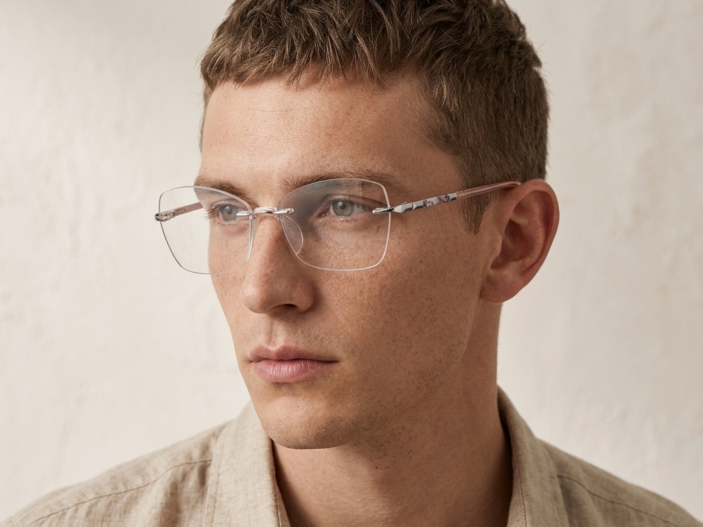 BS2012-3312_Silver_Invisible_Metal_Glasses-tryon_male