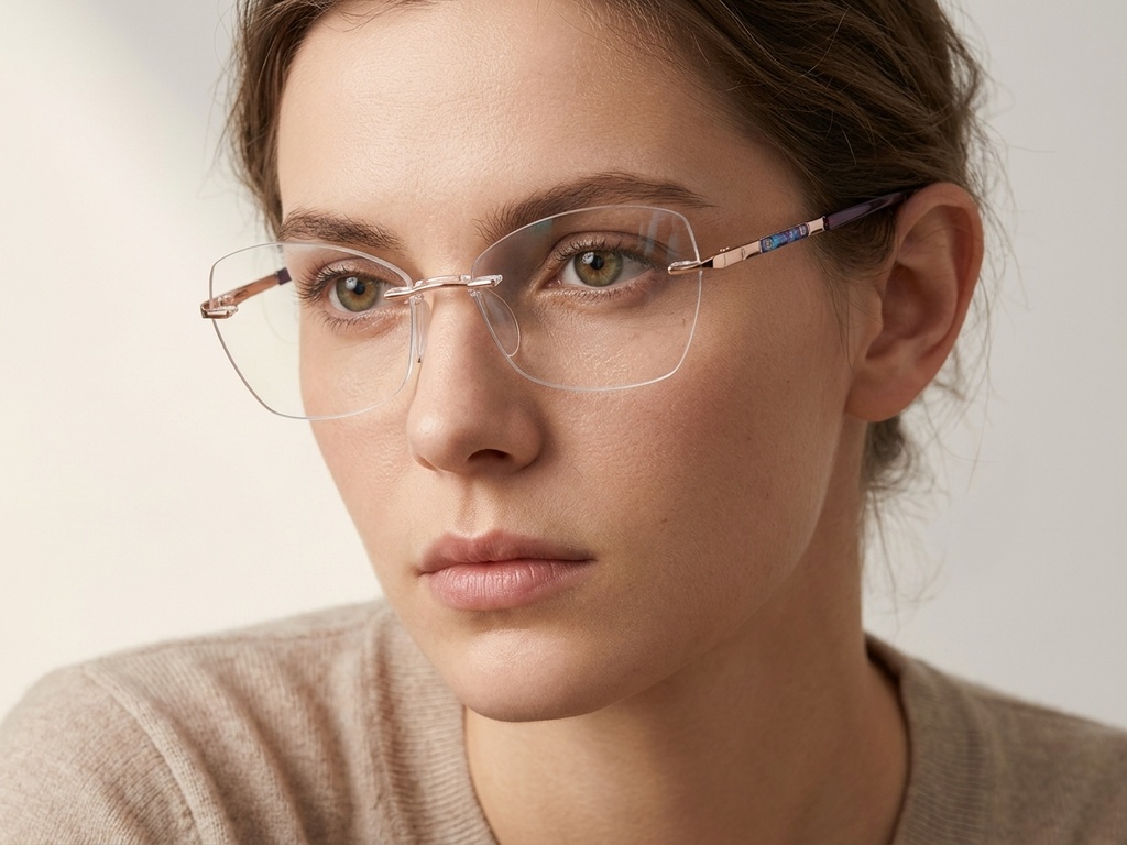 BS2012-3313_Pink_Invisible_Metal_Glasses-tryon_female