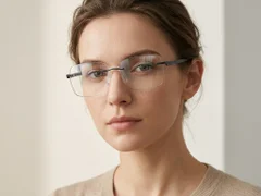 BS2012-3318_Grey_Invisible_Metal_Glasses-tryon_female
