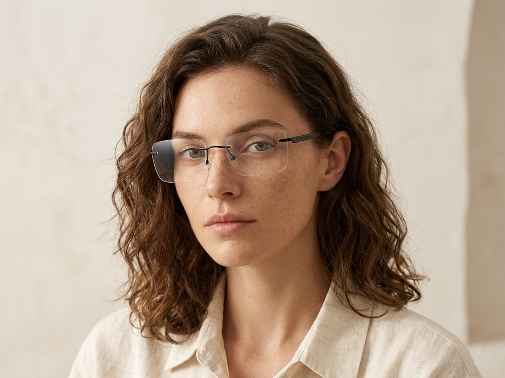 BS2012-3319_Black_Invisible_Metal_Glasses-tryon_female