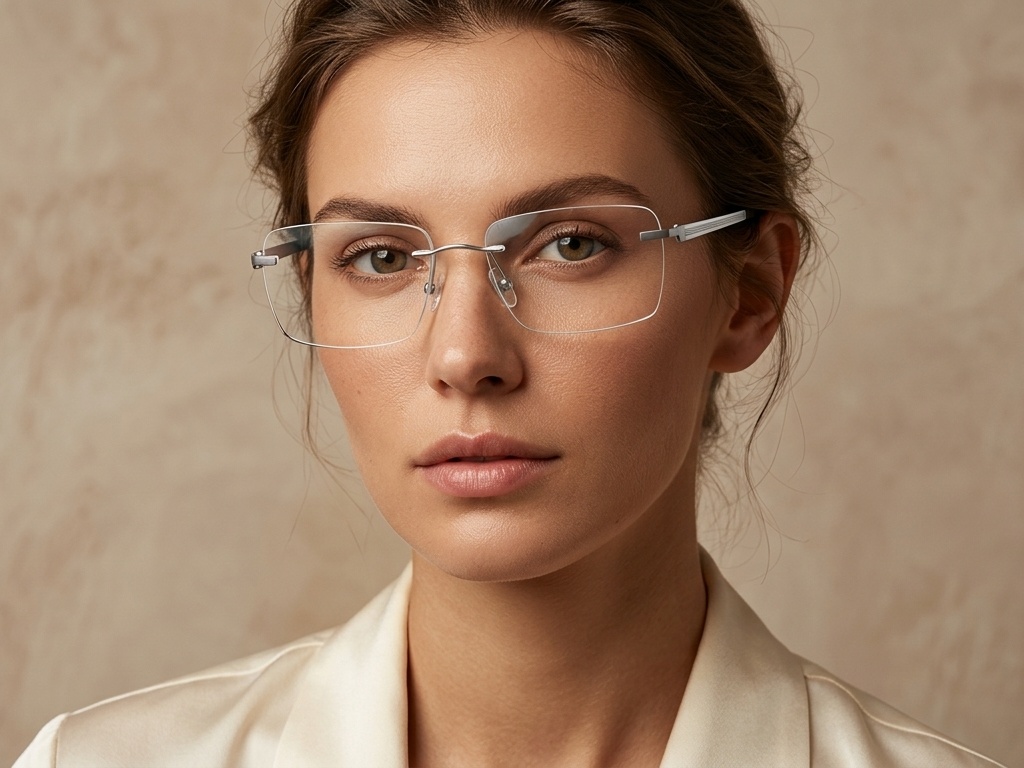 BS2012-3320_Silver_Invisible_Metal_Glasses-tryon_female