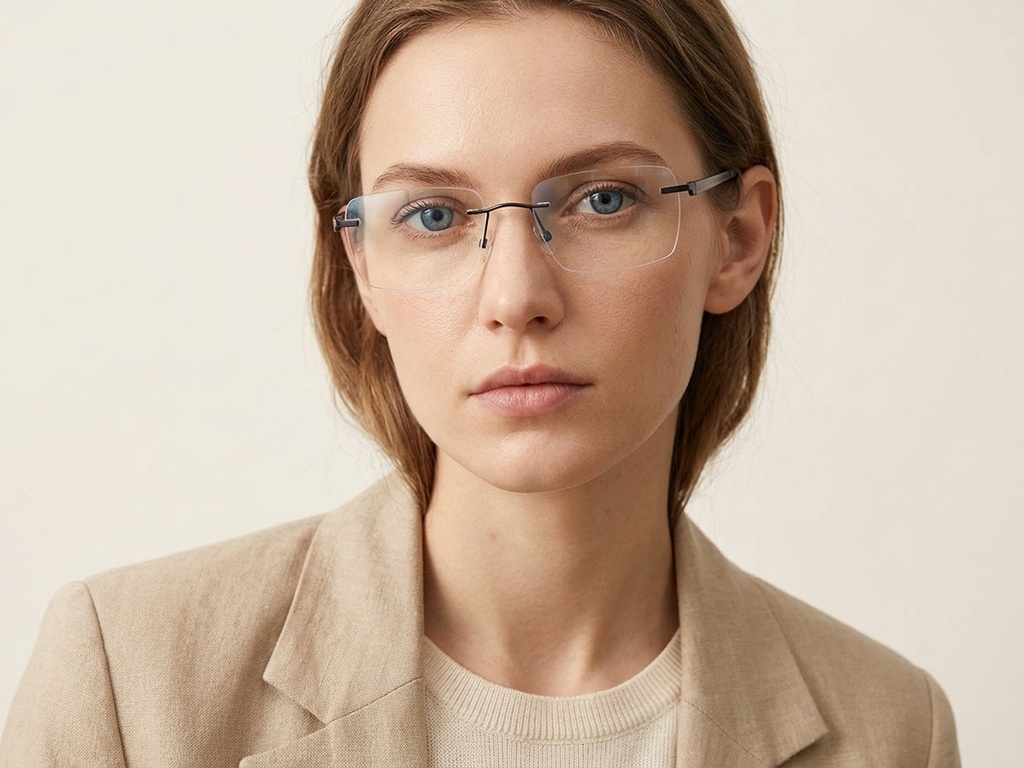 BS2012-3323_Grey_Invisible_Metal_Glasses-tryon_female
