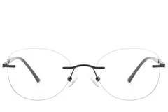BS2012-3324_Black_Invisible_Metal_Glasses_front