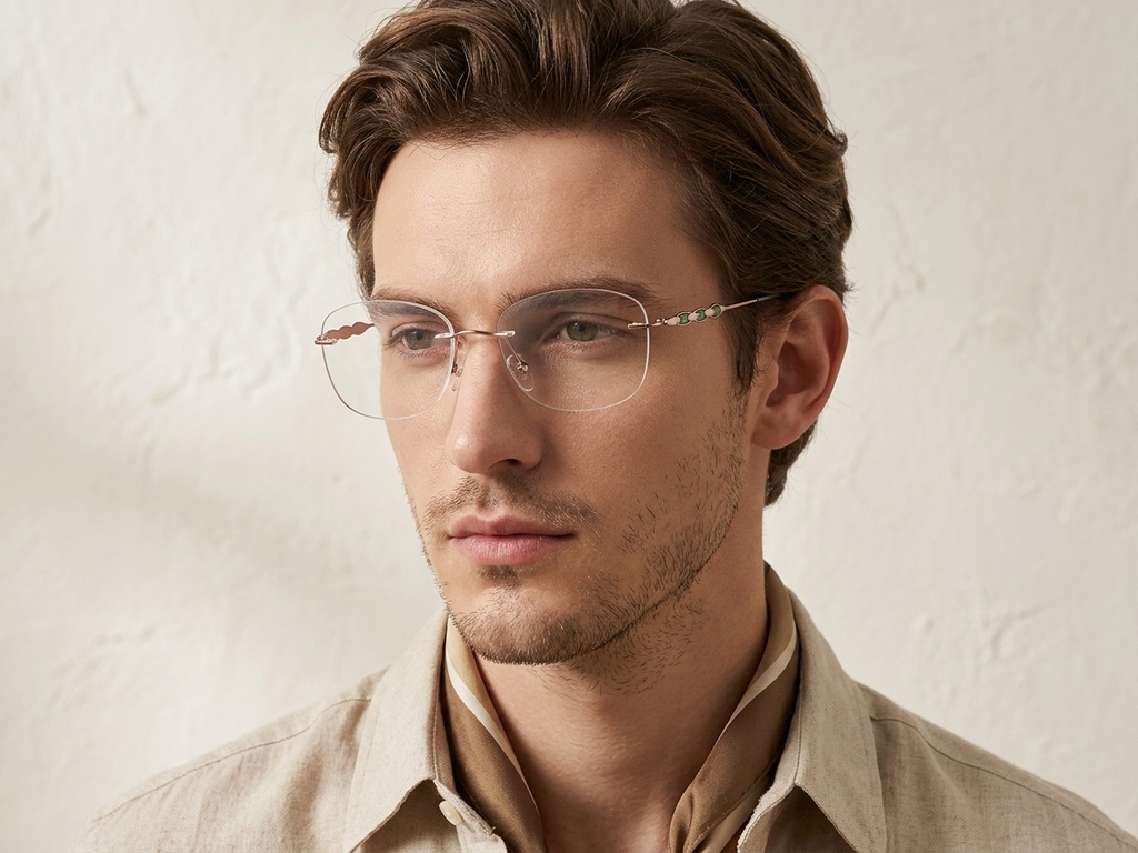 BS2012-3332_Pink_Invisible_Metal_Glasses-tryon_male