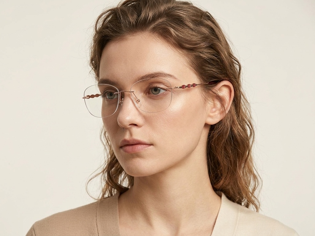 BS2012-3334_Pink_Invisible_Metal_Glasses-tryon_female