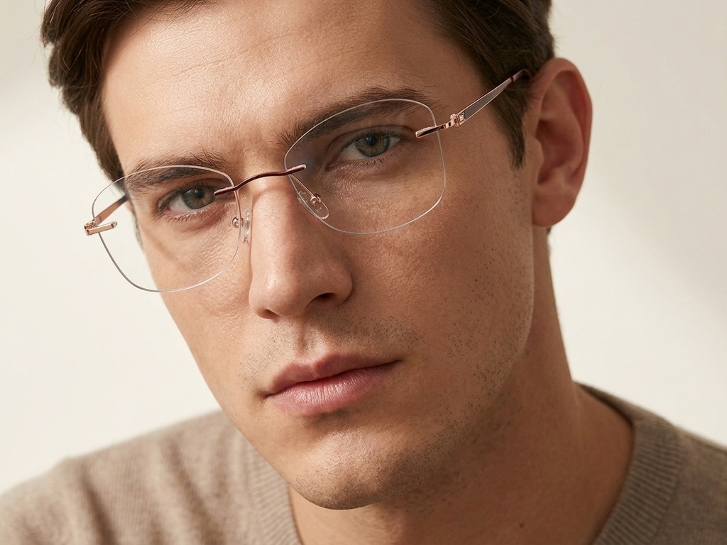 BS2012-3342_Red_Invisible_Metal_Glasses-tryon_male