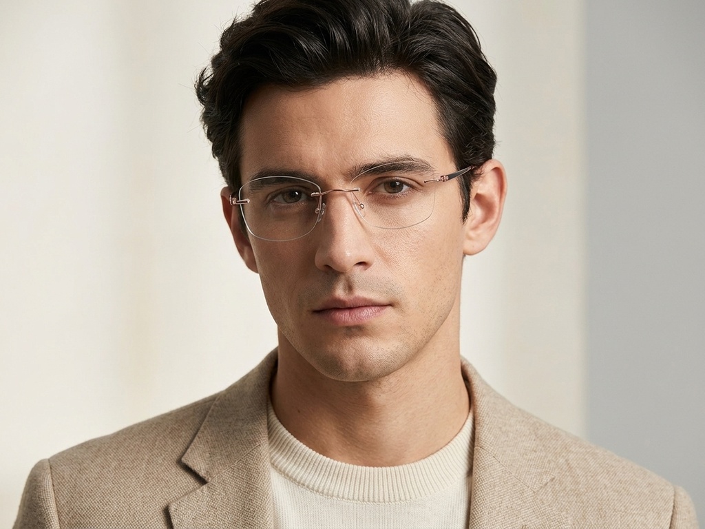 BS2012-3343_Pink_Invisible_Metal_Glasses-tryon_male