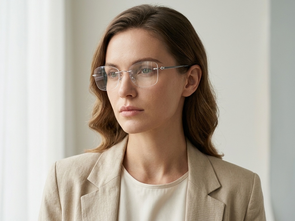 BS2012-3345_Silver_Invisible_Metal_Glasses-tryon_female