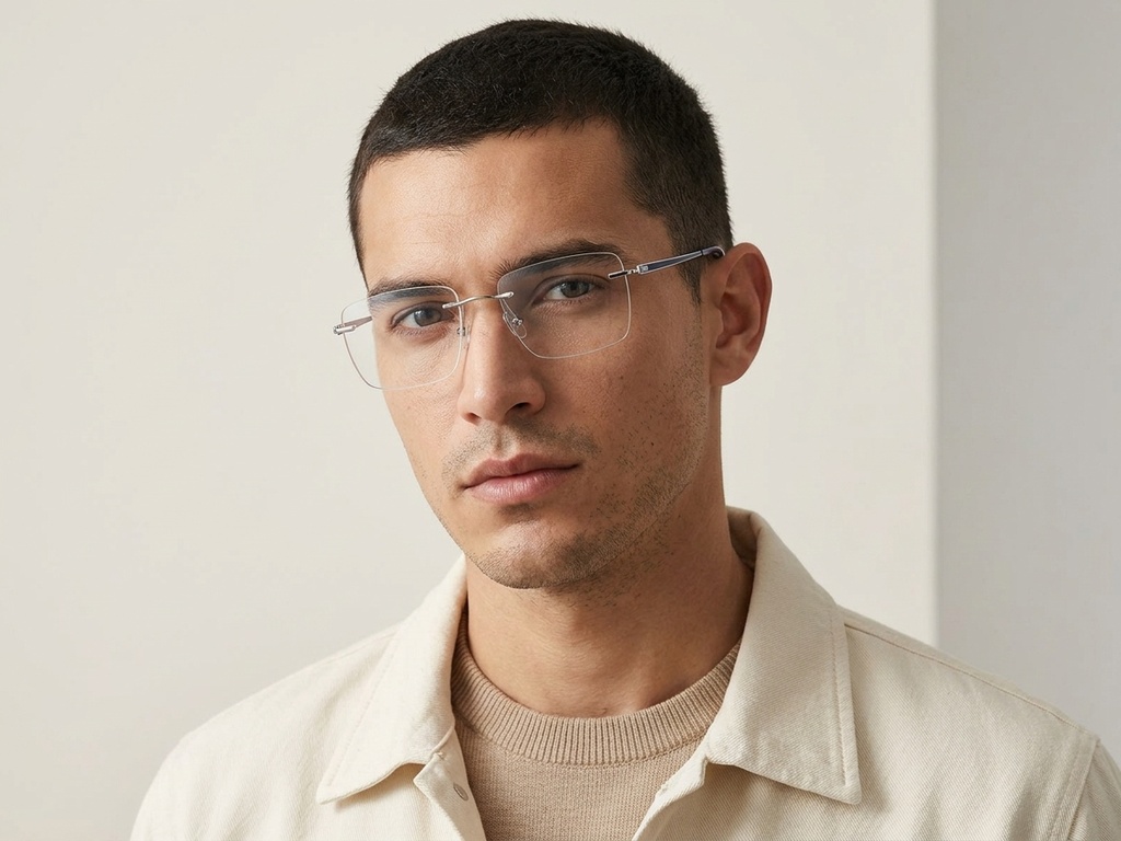 BS2012-3349_Silver_Invisible_Metal_Glasses-tryon_male