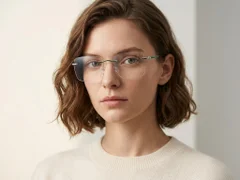 BS2012-3350_Green_Invisible_Metal_Glasses-tryon_female
