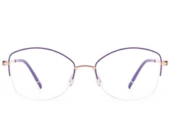BS2012-3353_Purple_Semi-rimless_Metal_Glasses_front