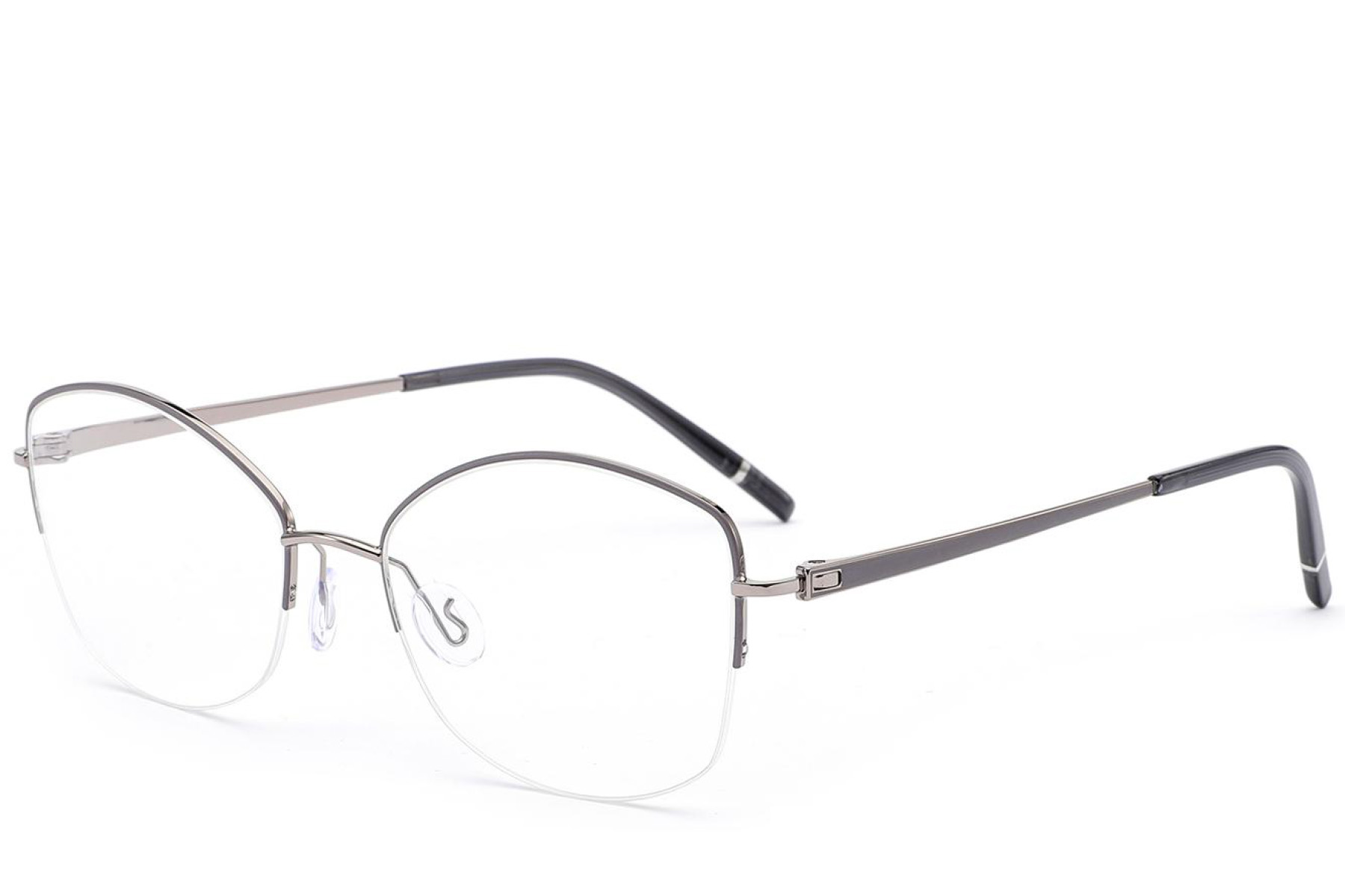 BS2012-3354_Grey_Semi-rimless_Metal_Glasses_corner