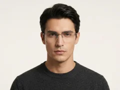 BS2012-3357_Grey_Semi-rimless_Metal_Glasses-tryon_male