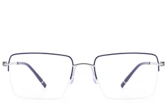 BS2012-3358_Blue_Semi-rimless_Metal_Glasses_front