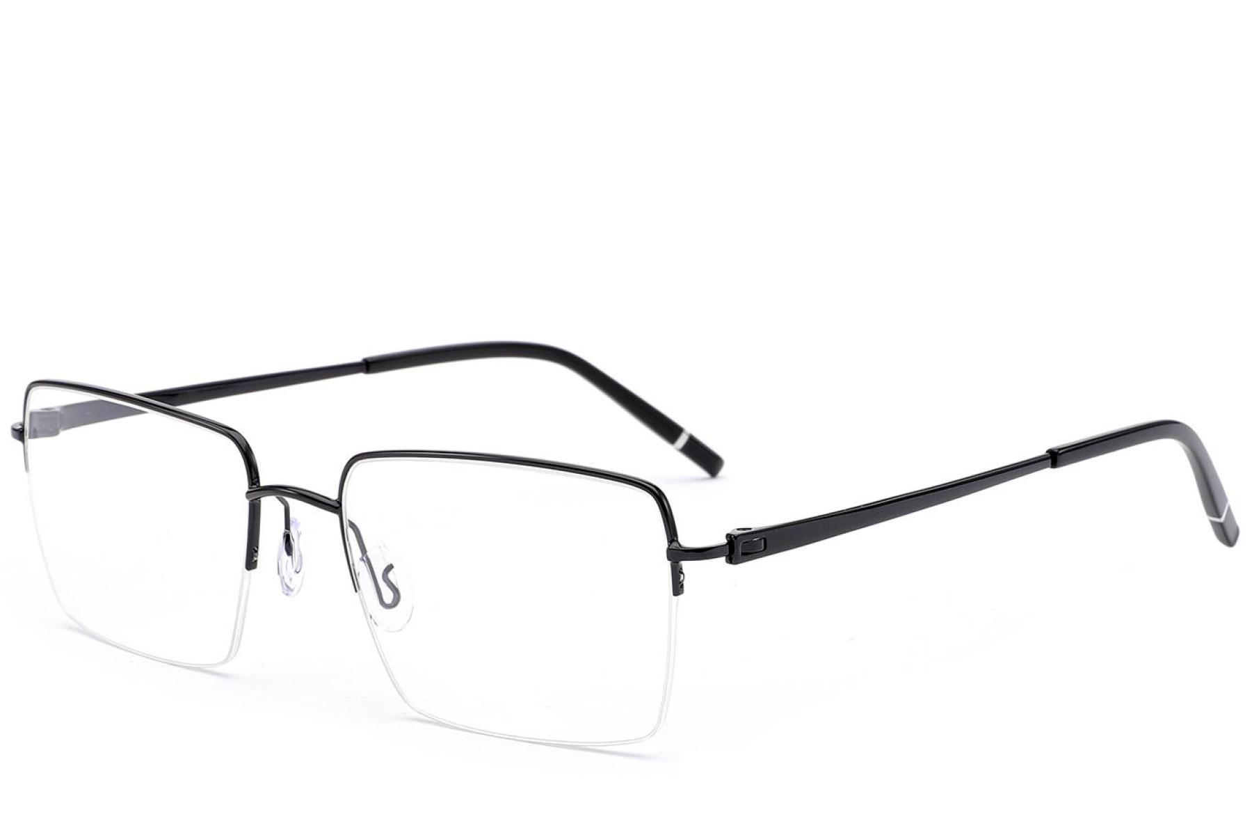BS2012-3359_Black_Semi-rimless_Metal_Glasses_corner