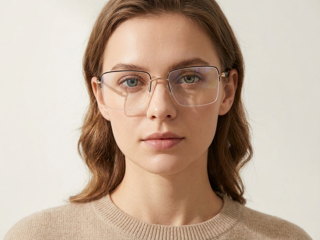 BS2012-3360_Black_Semi-rimless_Metal_Glasses-tryon_female