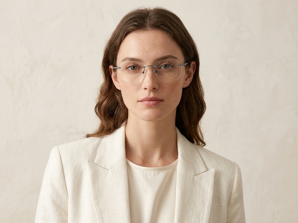 BS2012-3361_Black_Invisible_Metal_Glasses-tryon_female