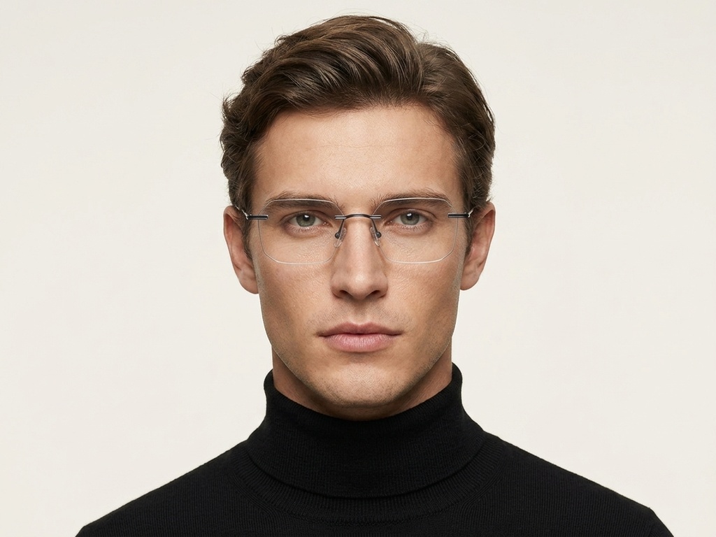 BS2012-3365_Grey_Invisible_Metal_Glasses-tryon_male