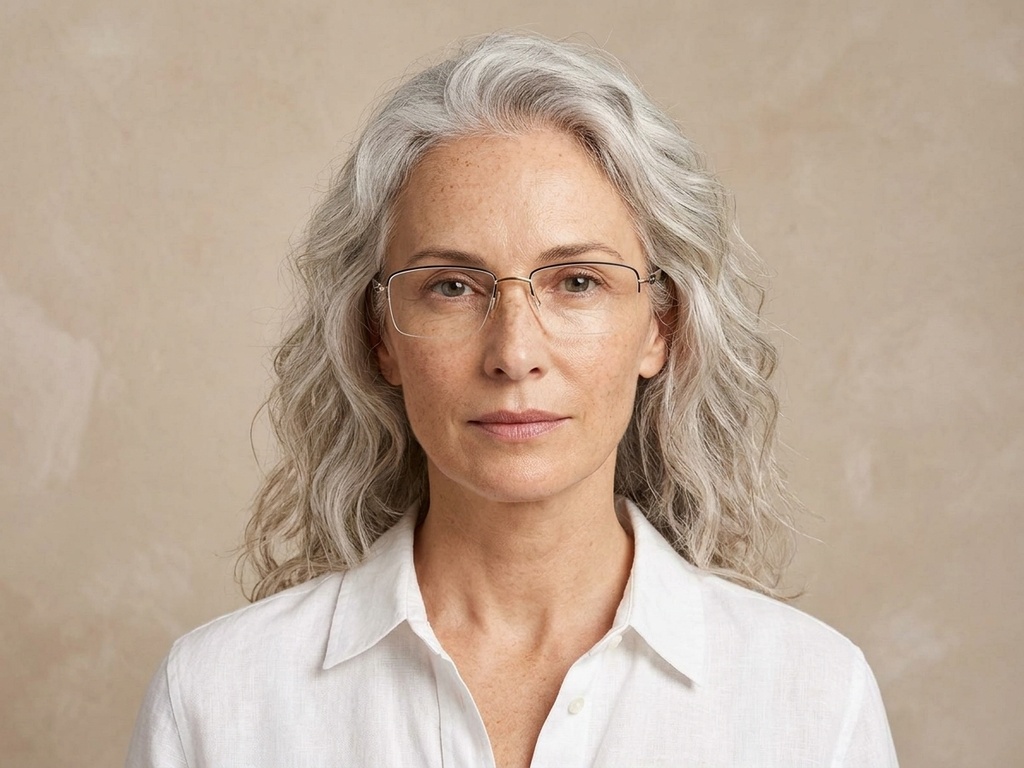 BS2012-3372_Black_Semi-rimless_Metal_Glasses-tryon_female