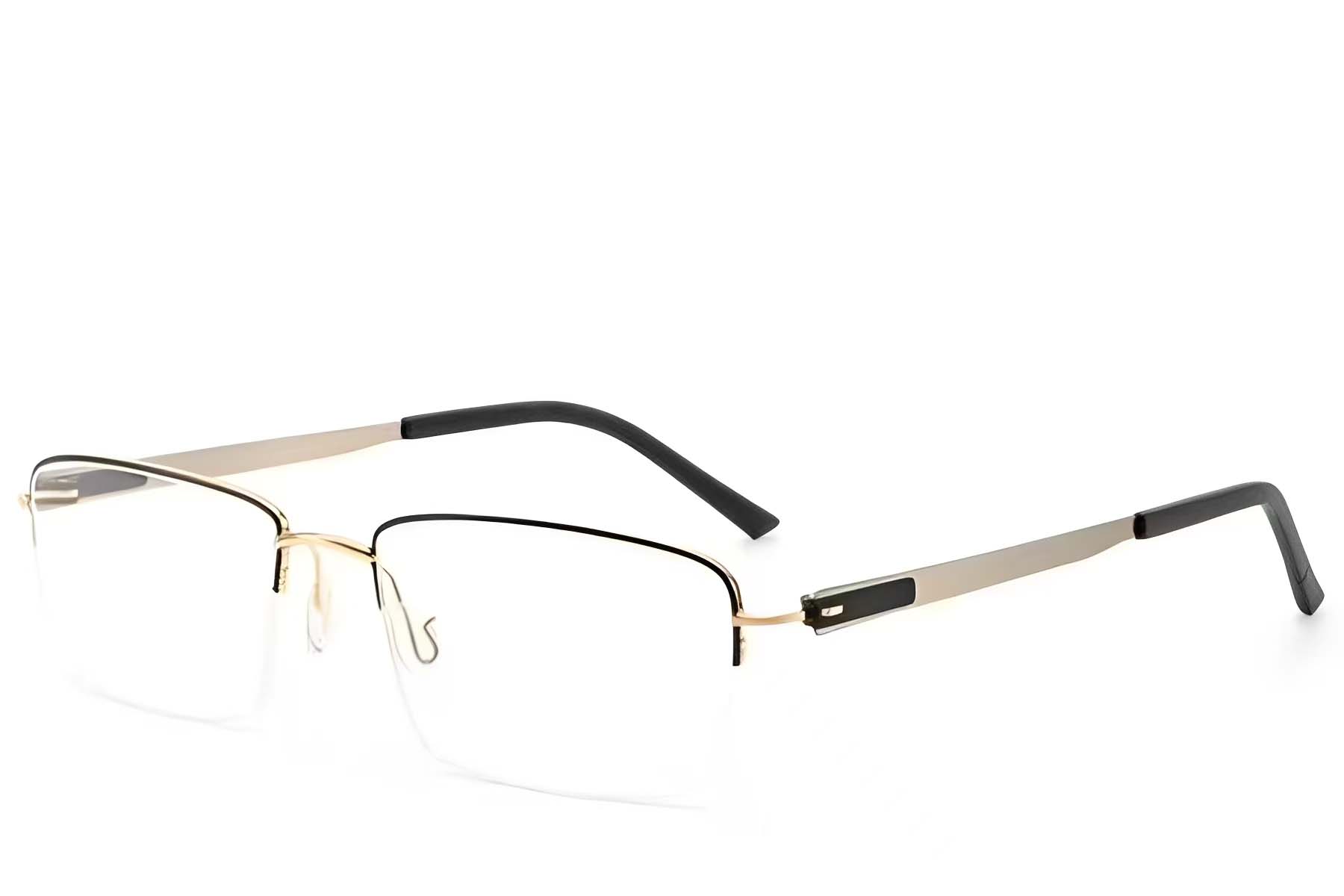 BS2012-3372_Black_Semi-rimless_Metal_Glasses_corner