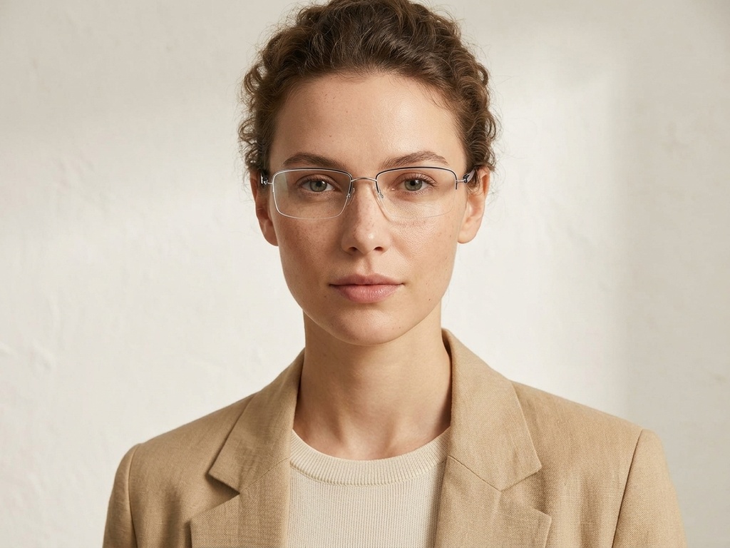 BS2012-3374_Blue_Semi-rimless_Metal_Glasses-tryon_female