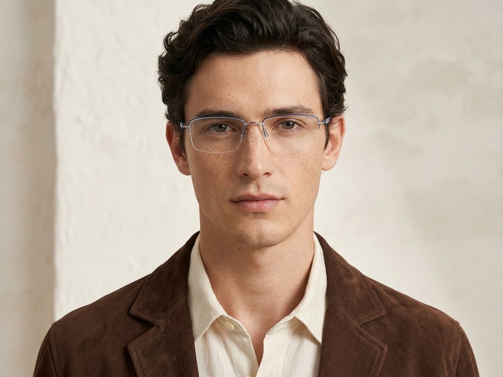BS2012-3374_Blue_Semi-rimless_Metal_Glasses-tryon_male