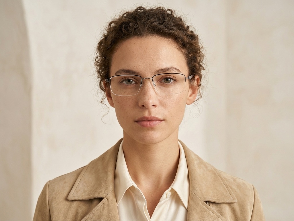 BS2012-3375_Black_Semi-rimless_Metal_Glasses-tryon_female