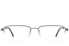 BS2012-3375_Black_Semi-rimless_Metal_Glasses_front