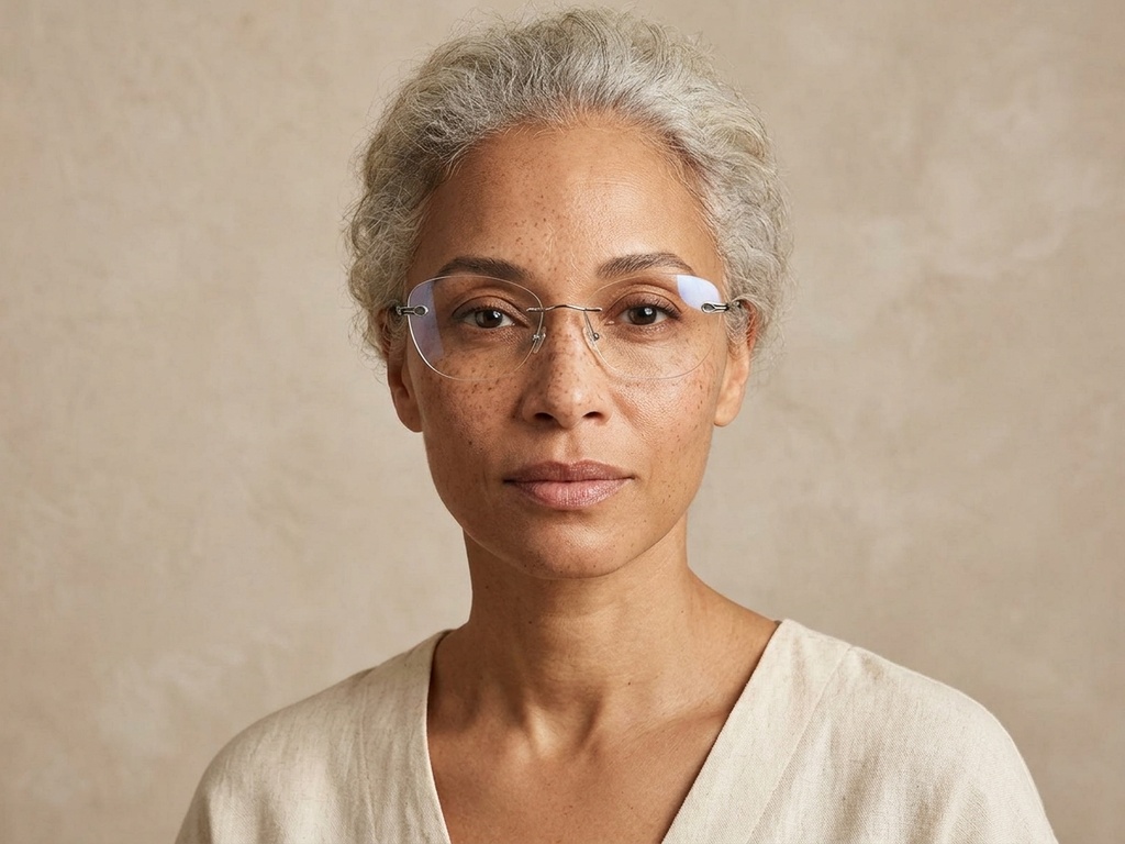 BS2012-3377_Grey_Invisible_Metal_Glasses-tryon_female