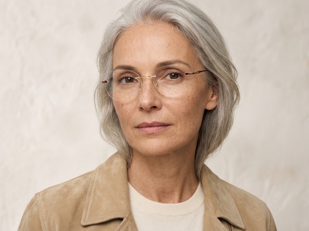 BS2012-3378_Golden_Invisible_Metal_Glasses-tryon_female