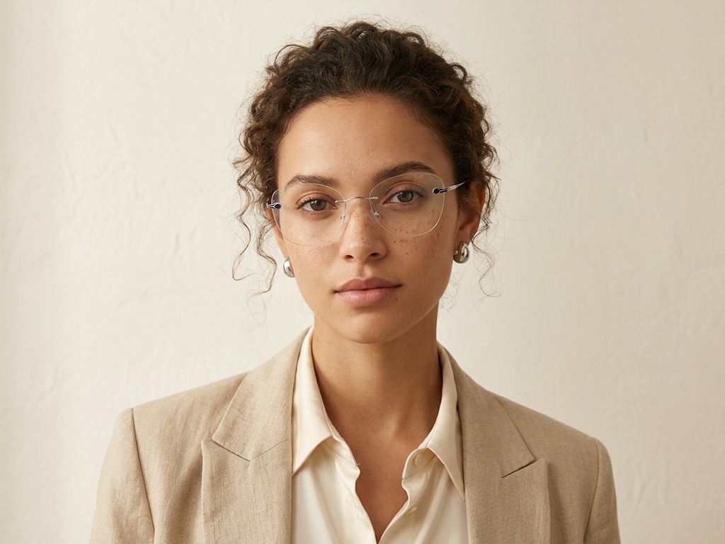 BS2012-3380_Silver_Invisible_Metal_Glasses-tryon_female