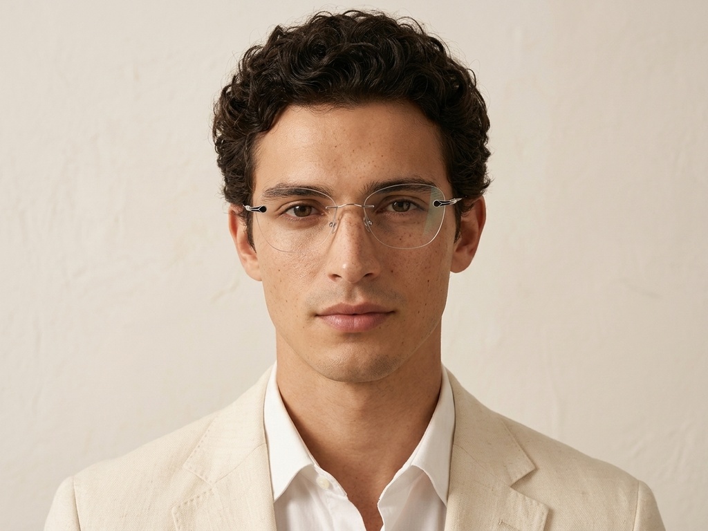 BS2012-3380_Silver_Invisible_Metal_Glasses-tryon_male