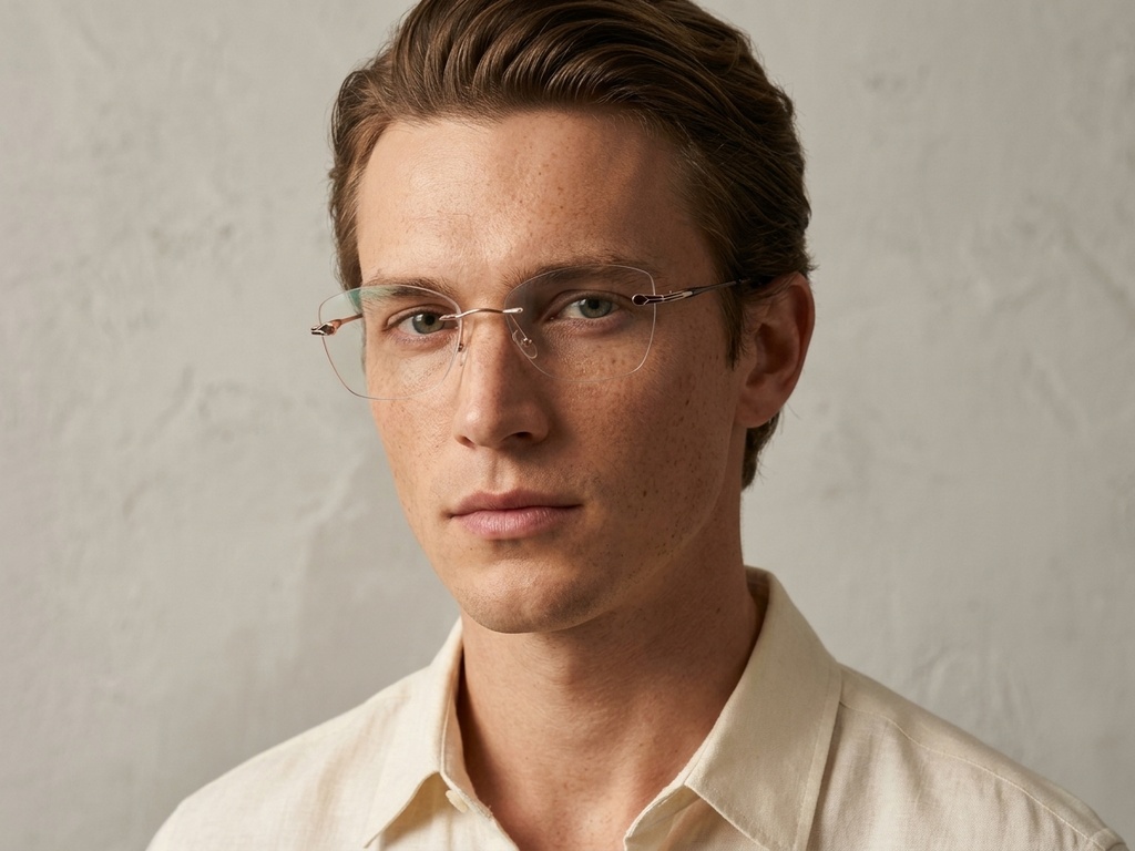 BS2012-3381_Pink_Invisible_Metal_Glasses-tryon_male