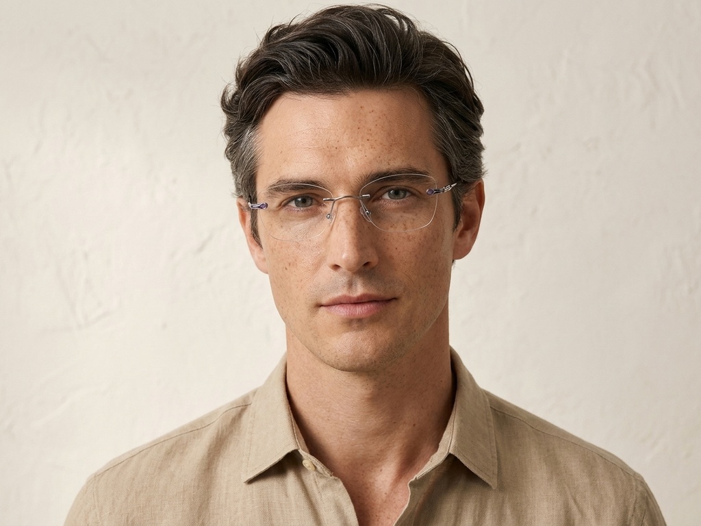 BS2012-3382_Grey_Invisible_Metal_Glasses-tryon_male