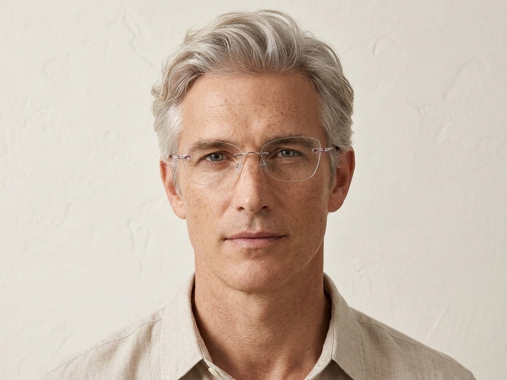 BS2012-3384_Silver_Invisible_Metal_Glasses-tryon_male