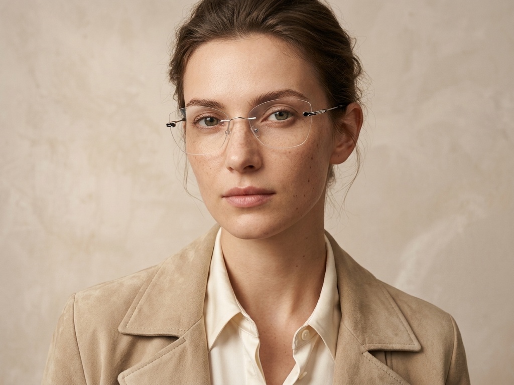 BS2012-3385_Silver_Invisible_Metal_Glasses-tryon_female