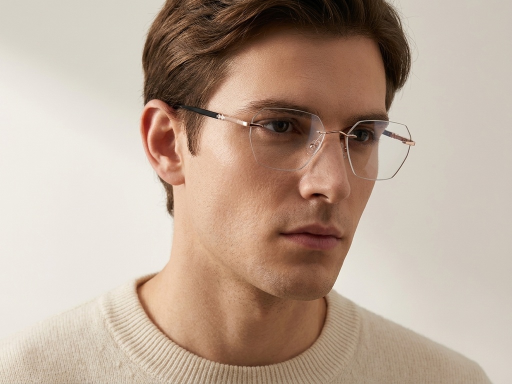 BS2012-3386_Pink_Invisible_Metal_Glasses-tryon_male