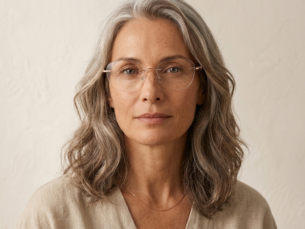BS2012-3391_Pink_Invisible_Metal_Glasses-tryon_female
